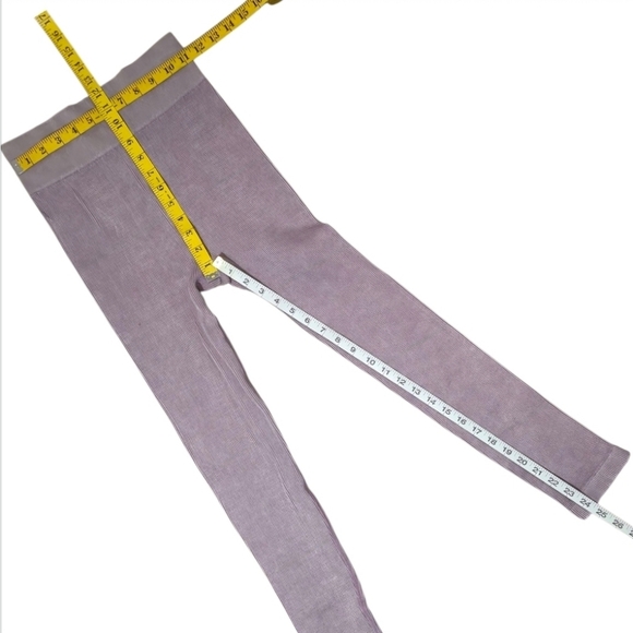 Mono B - Ribbed Essential Mineral Wash Seamless Highwaist Leggings Size Large - Picture 5 of 13